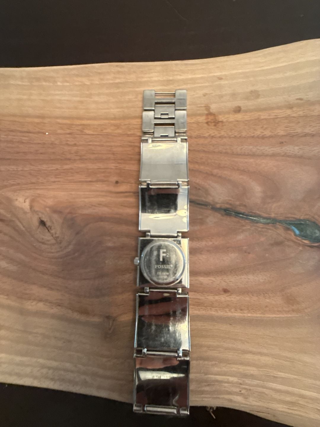 Fossil F2 ES-1539 Women's Silver and Brown Stainless Steel Bracelet Watch 5