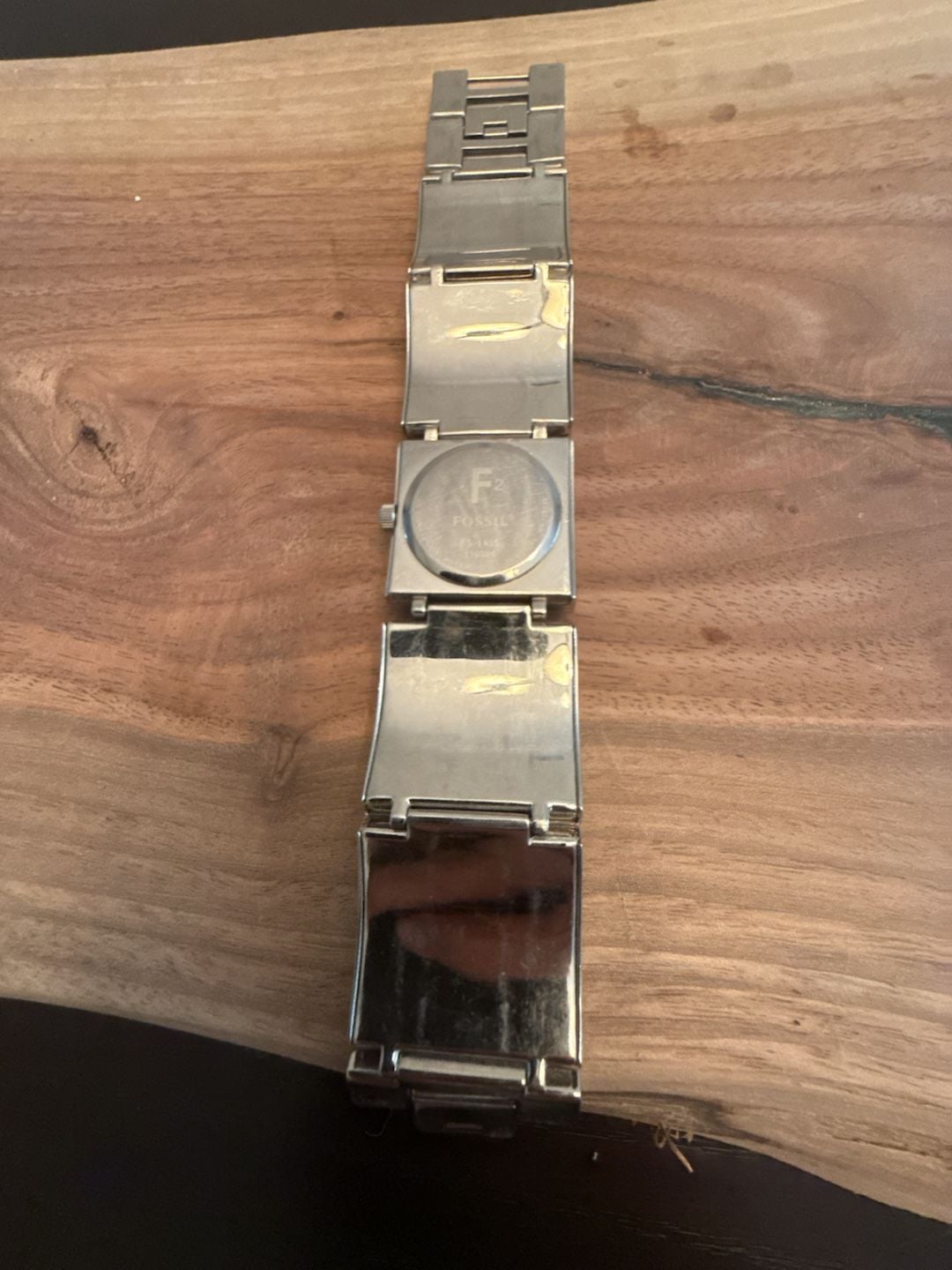 Fossil F2 ES-1539 Women's Silver and Brown Stainless Steel Bracelet Watch 6