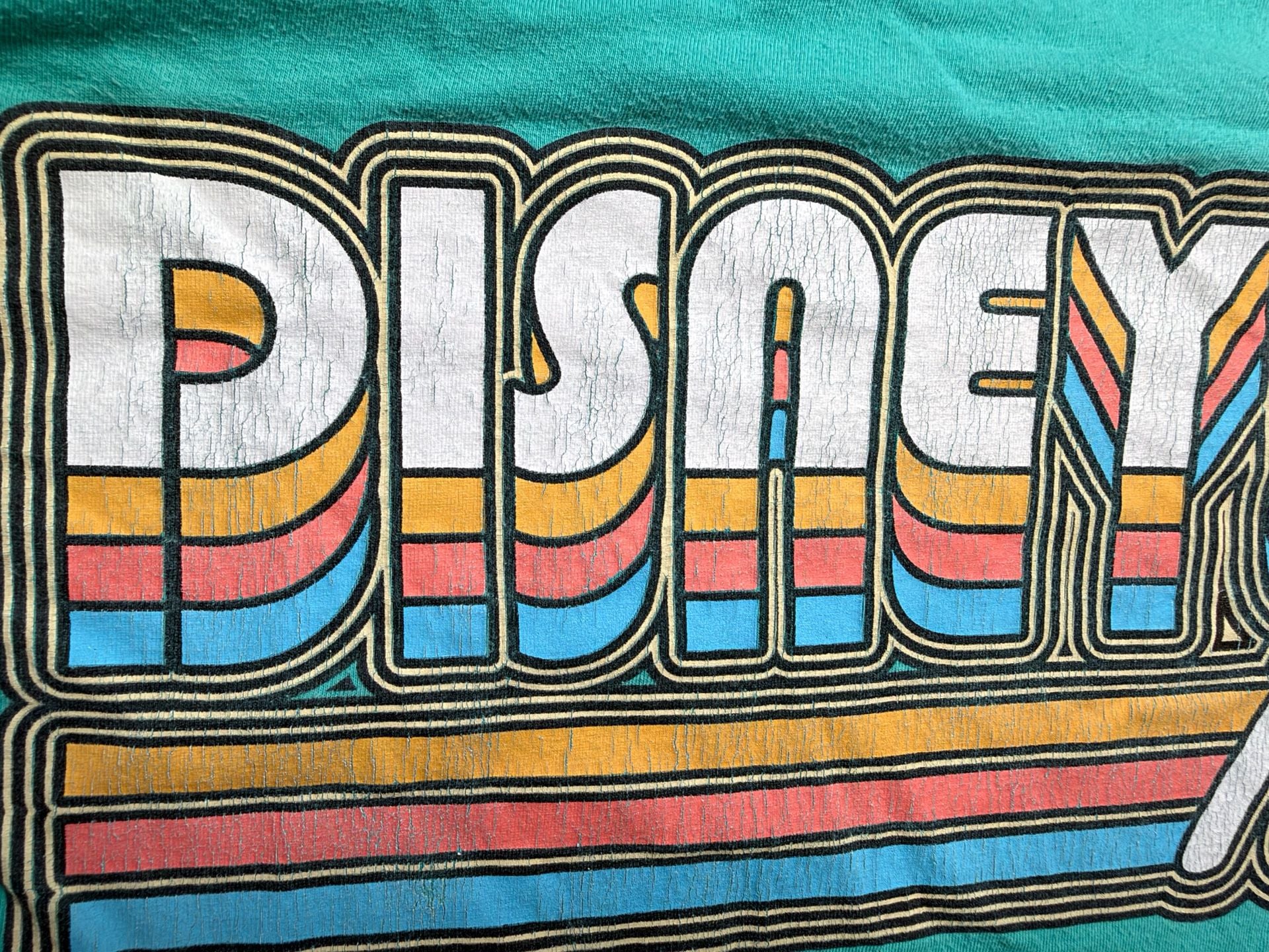 Disney Disneyland Resort T-Shirt Size XL Teal Retro Graphic 8