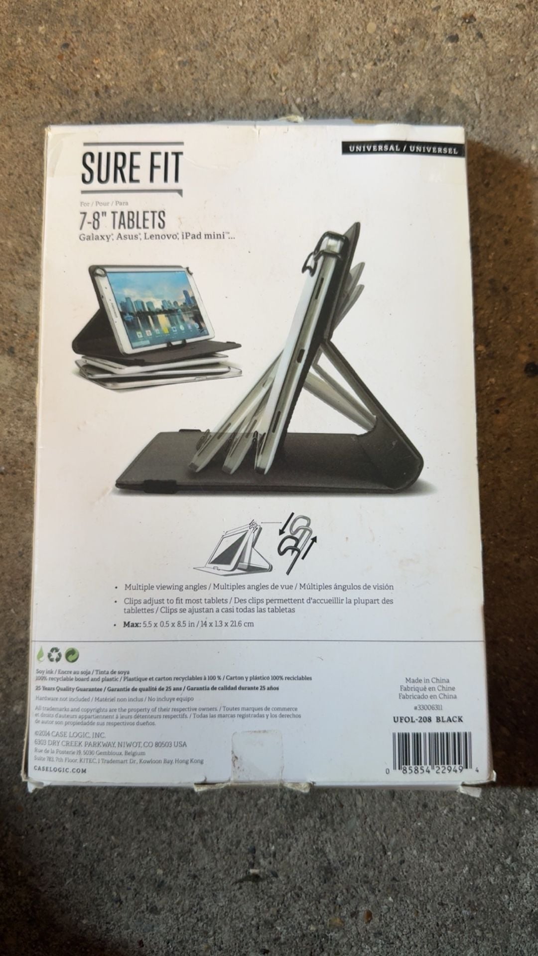 Case Logic Sure Fit 7-8" Tablet Case 2