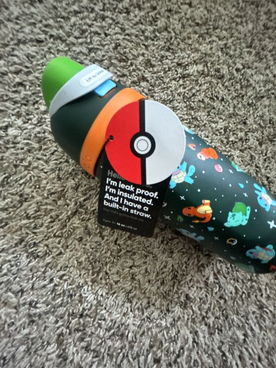 Owala Pokémon FreeSip Water Bottle Size 16 oz Kanto Starters 5
