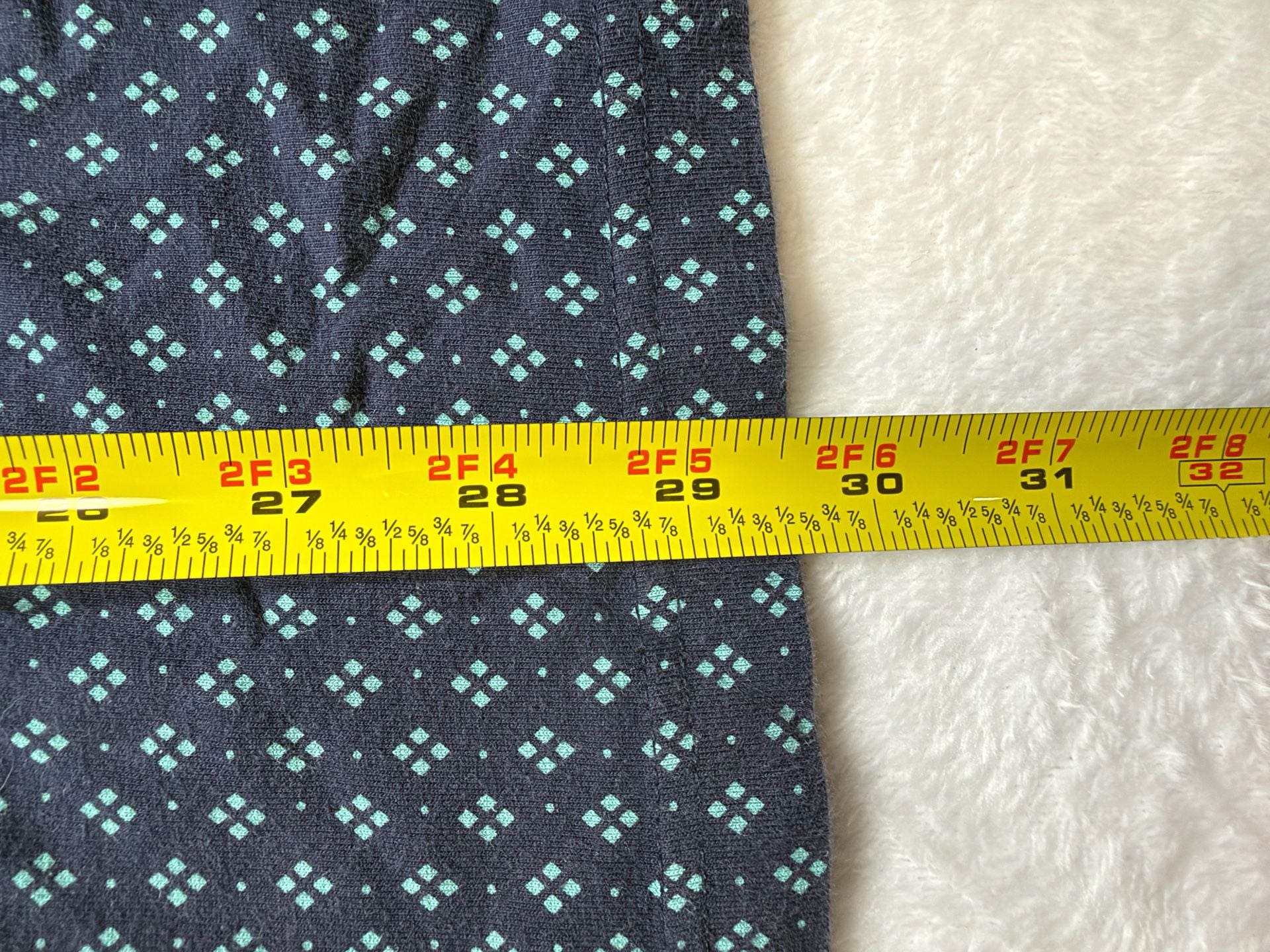 Guess Geometric Print Polo Shirt Size XXL Navy Blue Mint 7