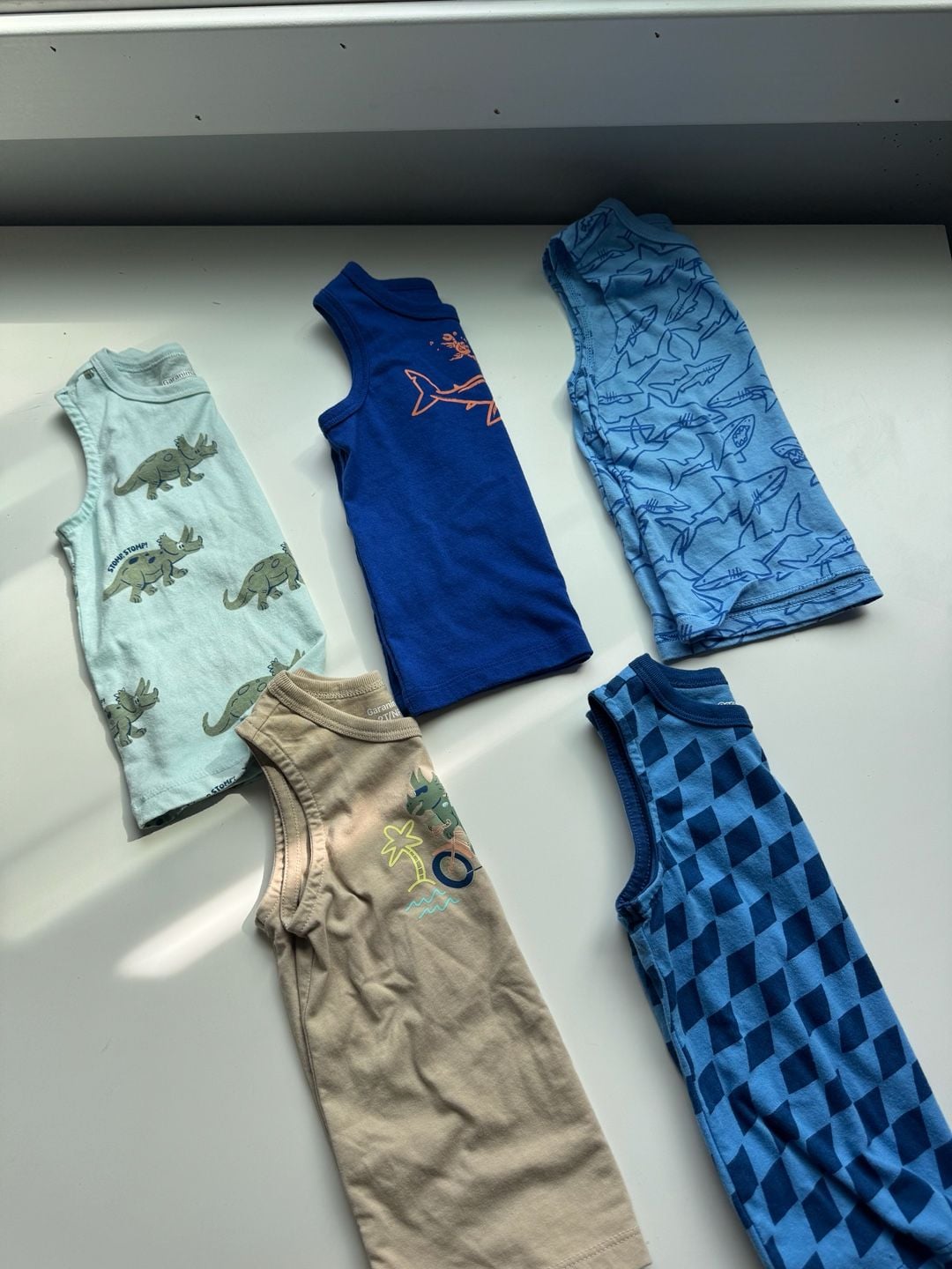 Garanimals Tank Tops Size 2T Multi Print Lot of 6 one not pictured 1