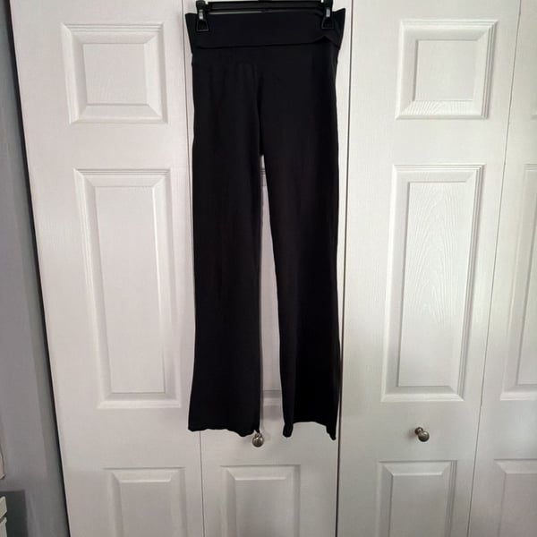 SKIMS Fold Over Pants Size S Black Cotton Blend