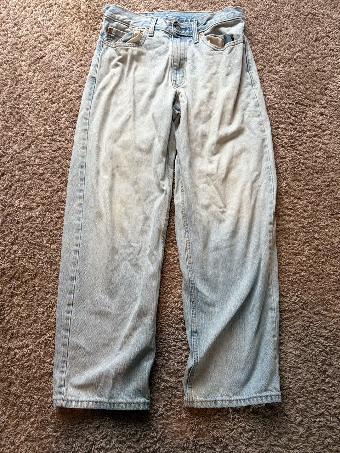 Levi's 578 Stay Loose Baggy Jeans Size W30 L32 Light Wash 2