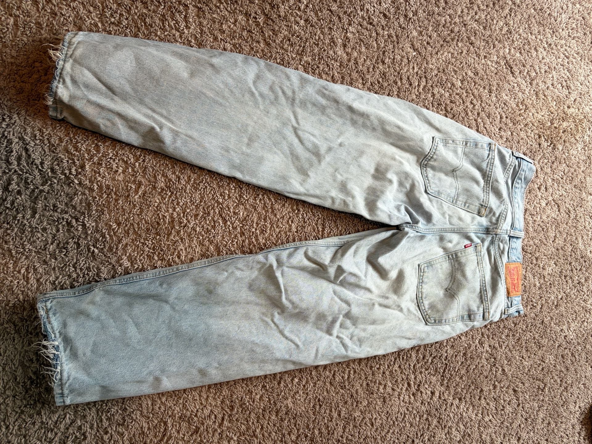Levi's 578 Stay Loose Baggy Jeans Size W30 L32 Light Wash 3