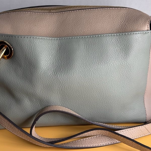 Vince Camuto Margi Leather Crossbody Shoulder Bag Multicolor
