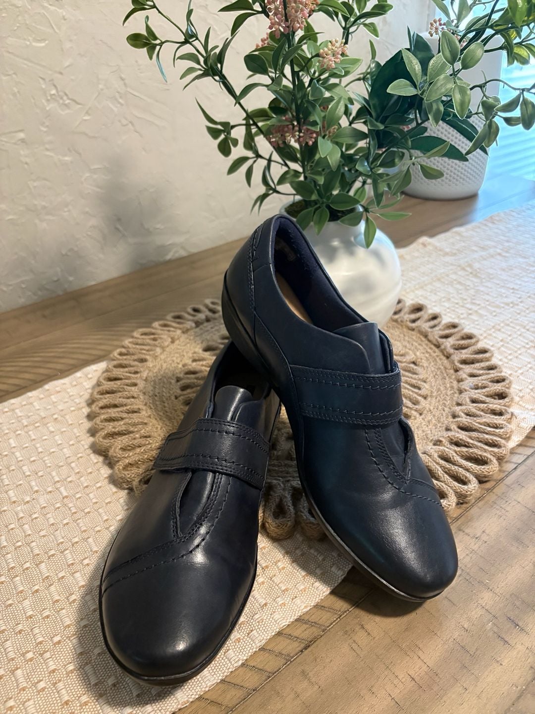 Clarks Everlay Dixey Blackish blue Leather Comfort Shoe 2