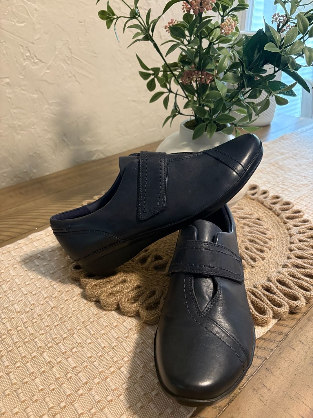 Clarks Everlay Dixey Blackish blue Leather Comfort Shoe 3