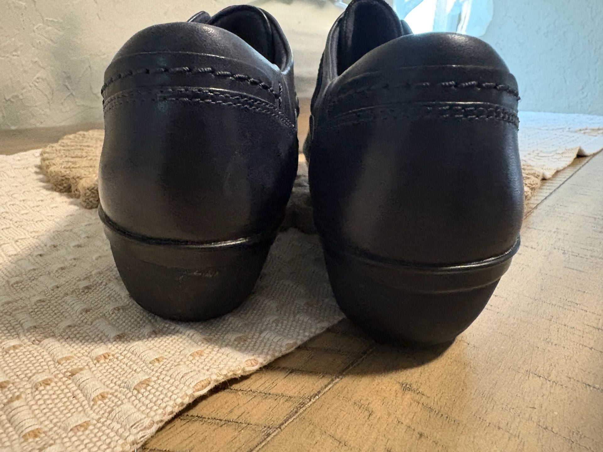 Clarks Everlay Dixey Blackish blue Leather Comfort Shoe 8