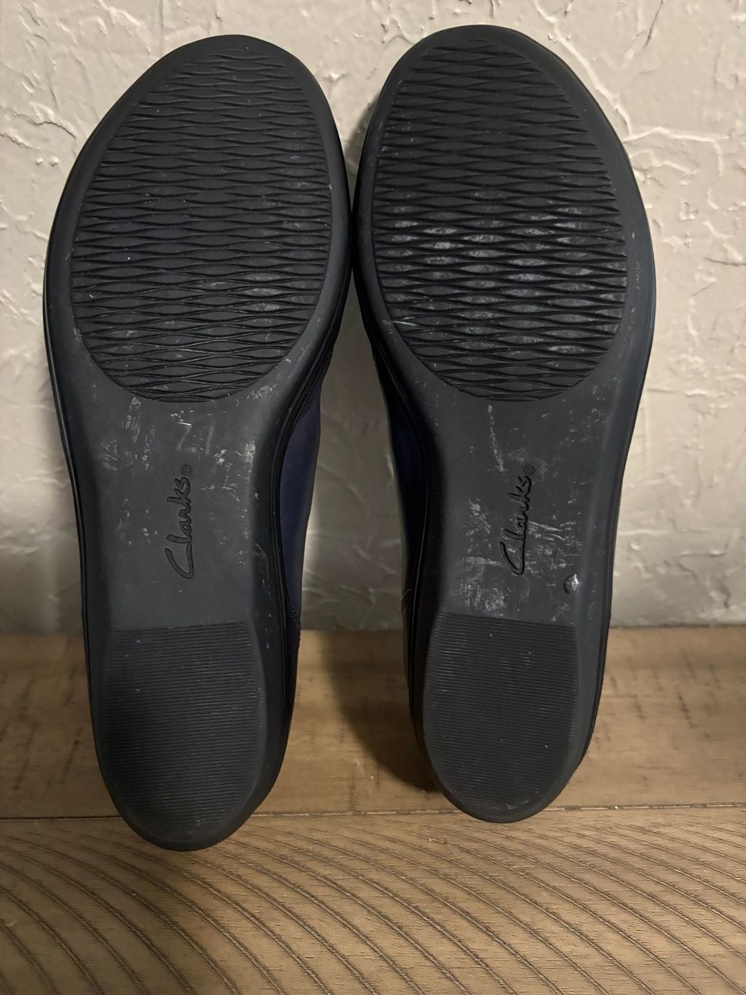 Clarks Everlay Dixey Blackish blue Leather Comfort Shoe 12