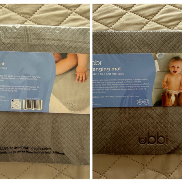 Ubbi Changing Mat Gray