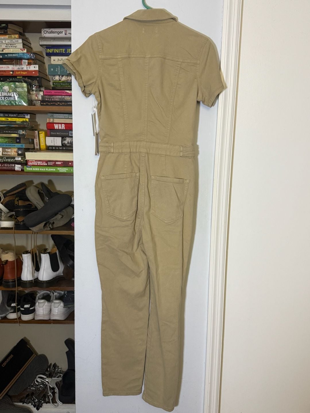 Good American Fit For Success Jumpsuit Size 2 Postal Khaki NWT 3