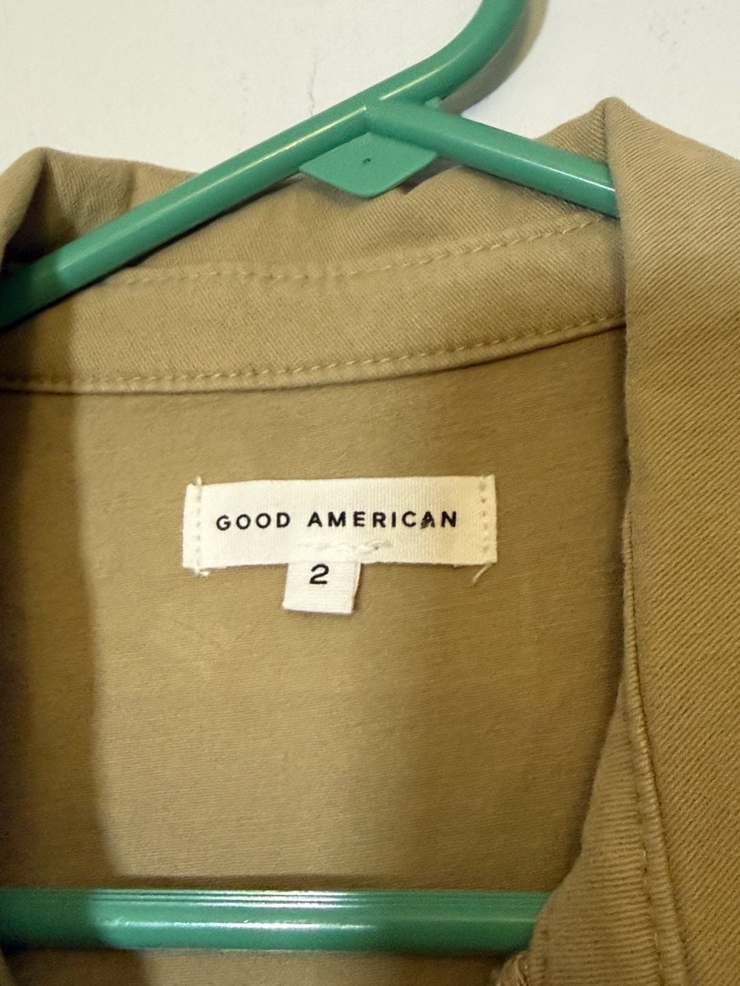 Good American Fit For Success Jumpsuit Size 2 Postal Khaki NWT 5