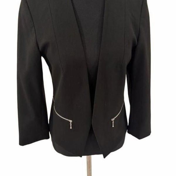 Express Black Open Front Blazer Jacket Women’s Size 6