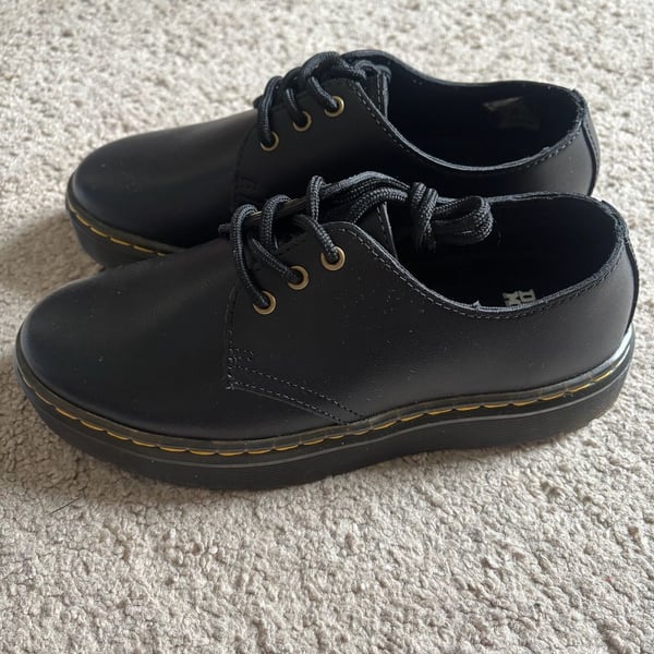 Dr. Martens Zavala Black 3-Eye Oxford Shoes UK 3 / US M 4 / US L 5