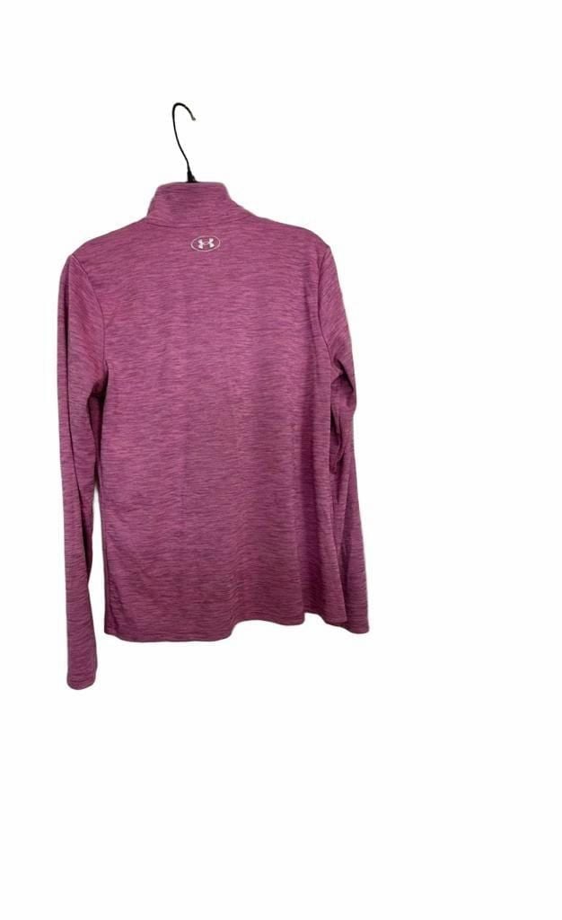 Under Armour Women's Tech Twist 1/2 Zip Long Sleeve Pullover Shirt Pink 7