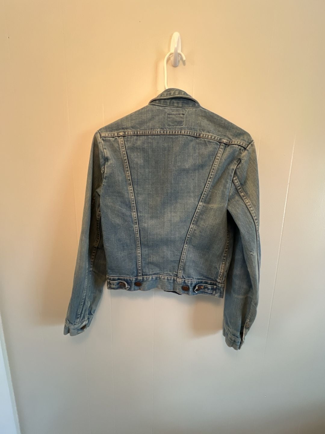 Wrangler Vintage Denim Jacket Size 36 Blue Trucker Jacket 5