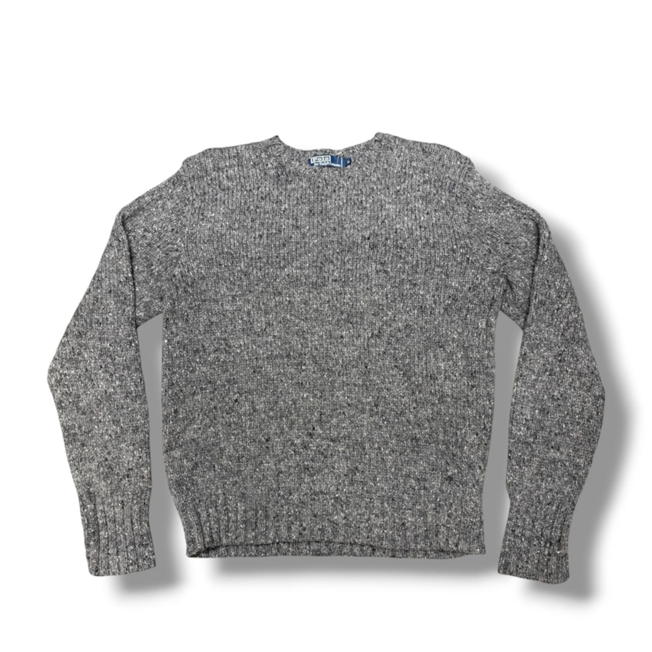 Polo By Ralph Lauren Sweater Size M Grey Alpaca Wool Blend 2
