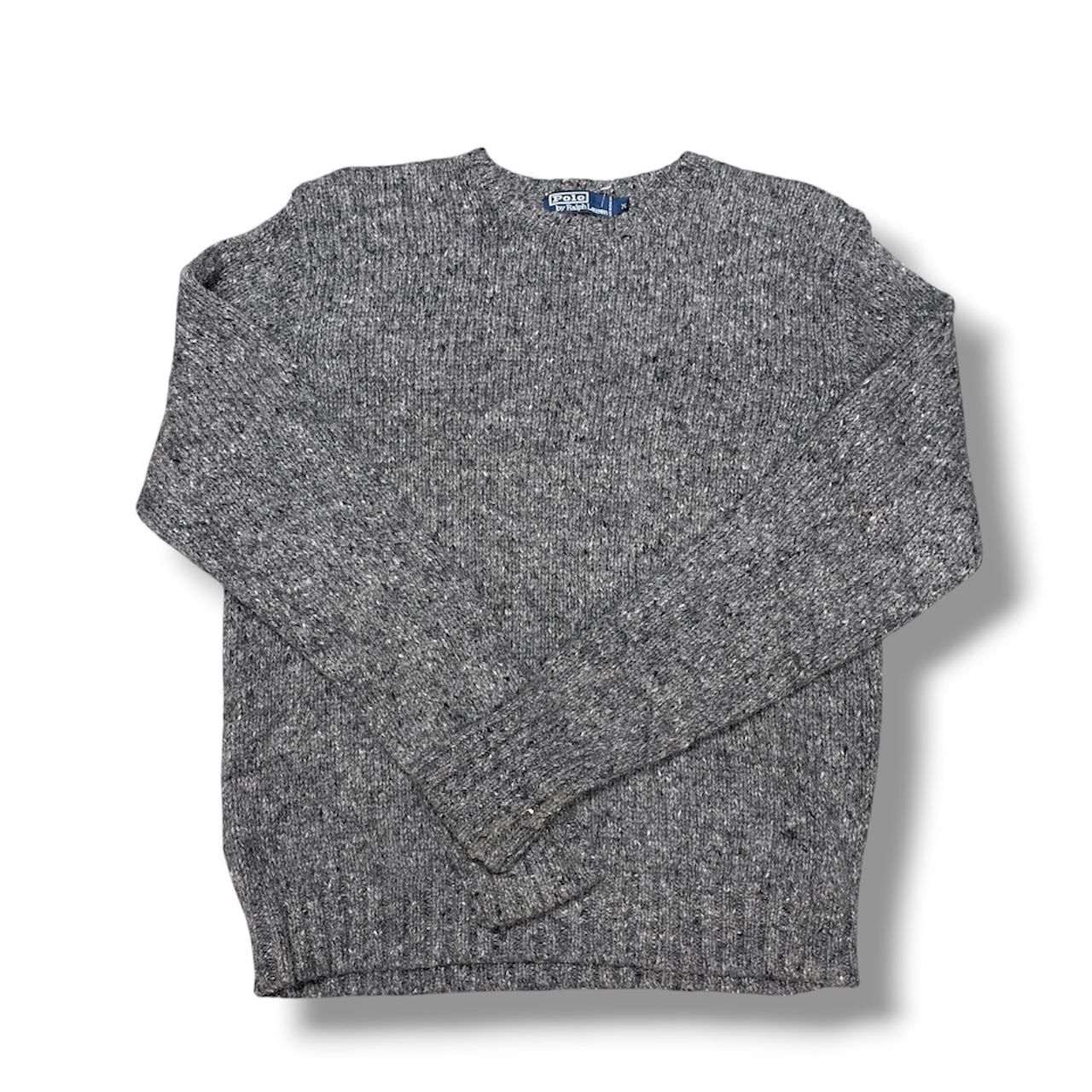 Polo By Ralph Lauren Sweater Size M Grey Alpaca Wool Blend 3