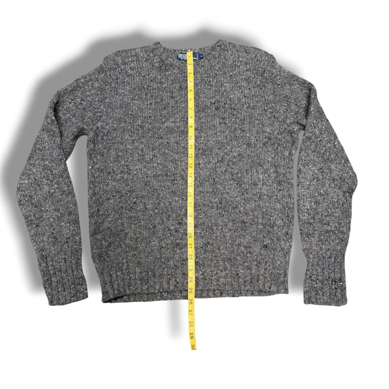 Polo By Ralph Lauren Sweater Size M Grey Alpaca Wool Blend 7