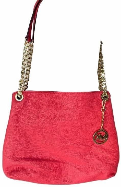 Authentic Michael Kors red leather shoulder bag true statement piece. 2