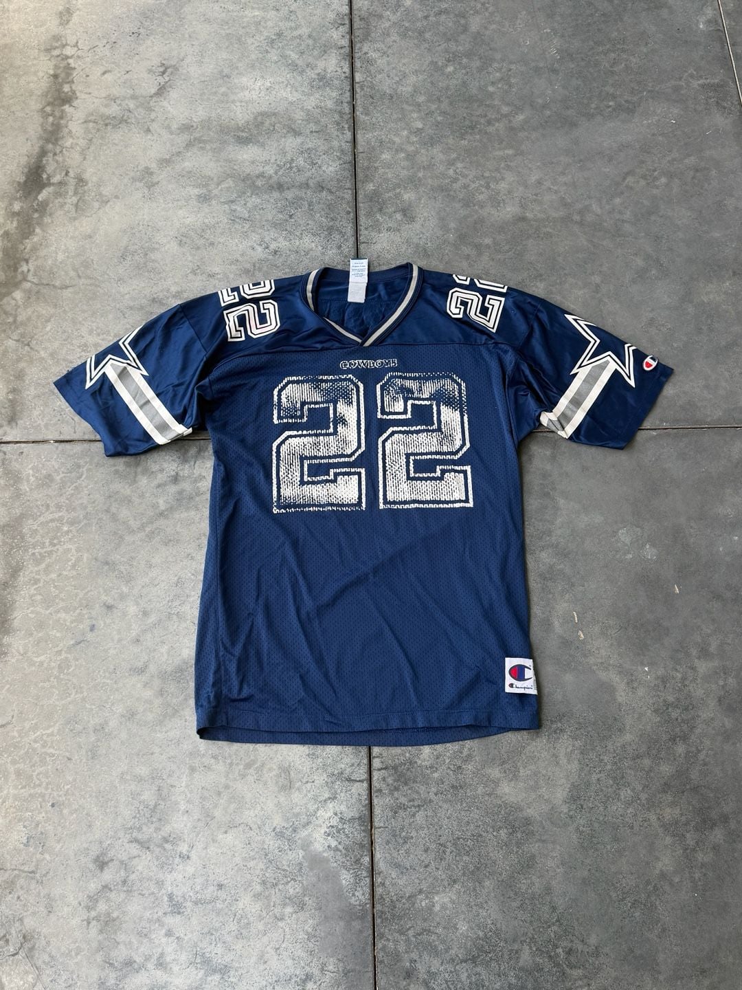 Champion Dallas Cowboys Emmitt Smith 22 Jersey Size 44 Blue NFL 2
