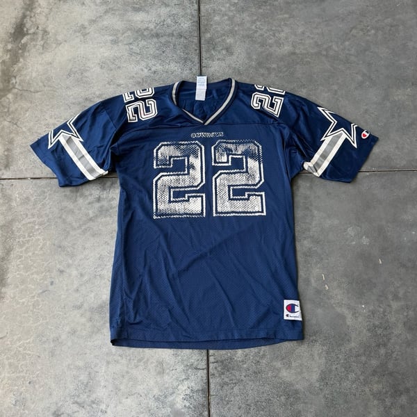 Champion Dallas Cowboys Emmitt Smith 22 Jersey Size 44 Blue NFL