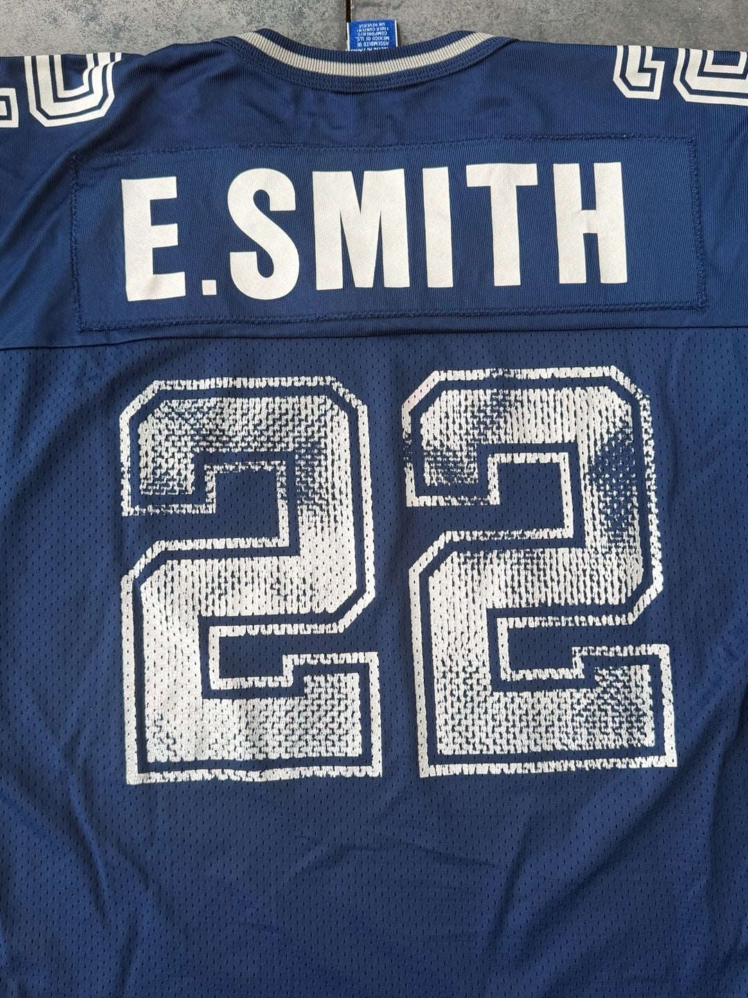 Champion Dallas Cowboys Emmitt Smith 22 Jersey Size 44 Blue NFL 8