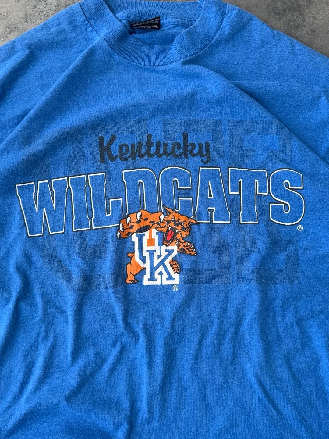 Fruit of the Loom Kentucky Wildcats T-Shirt Size L Blue Vintage 90s 3
