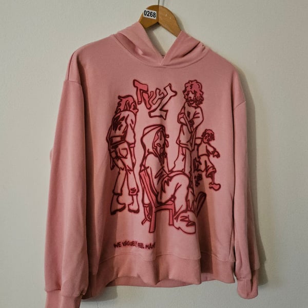 90s Aelfric Eden Pink Graphic Hoodie 268