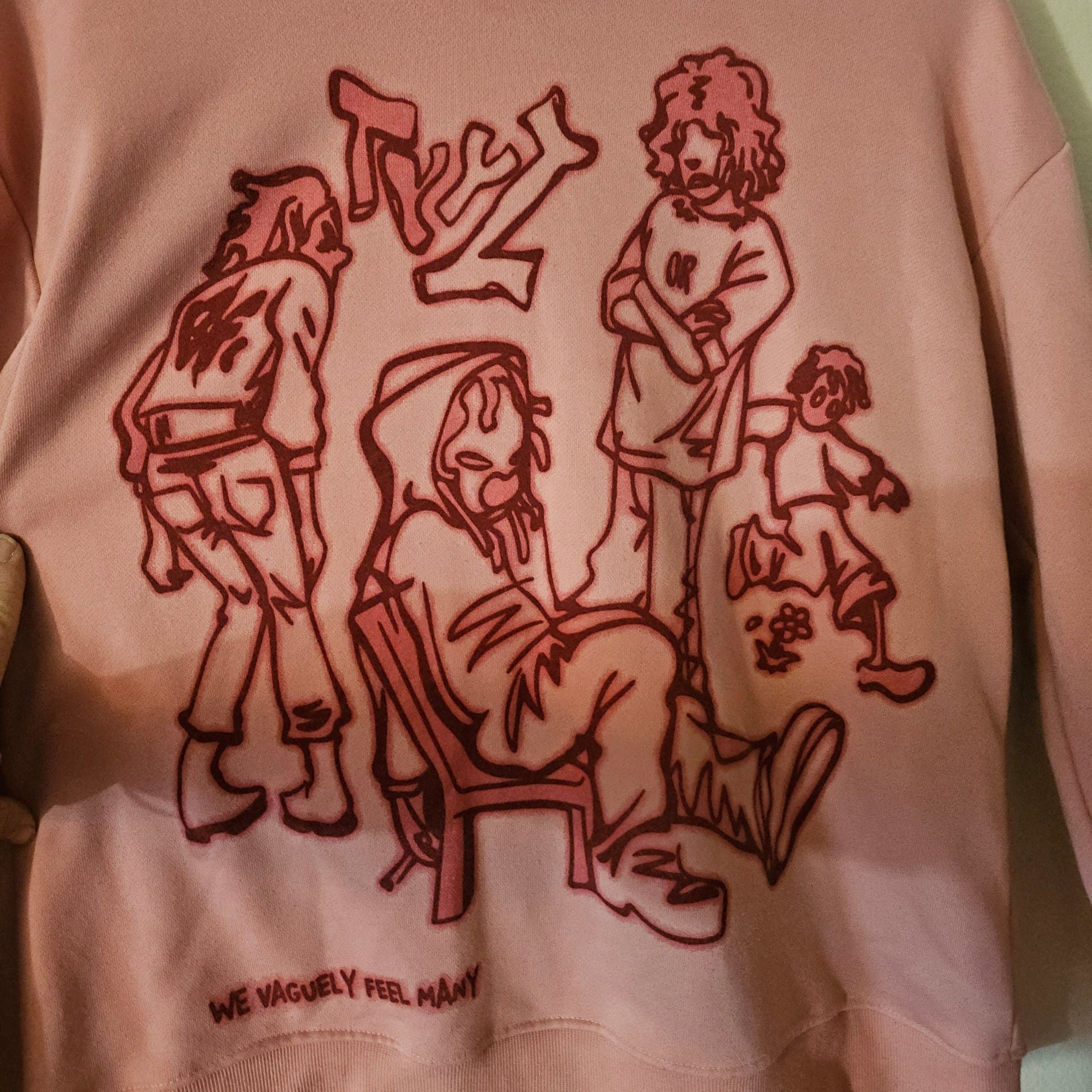 90s Aelfric Eden Pink Graphic Hoodie 268 4