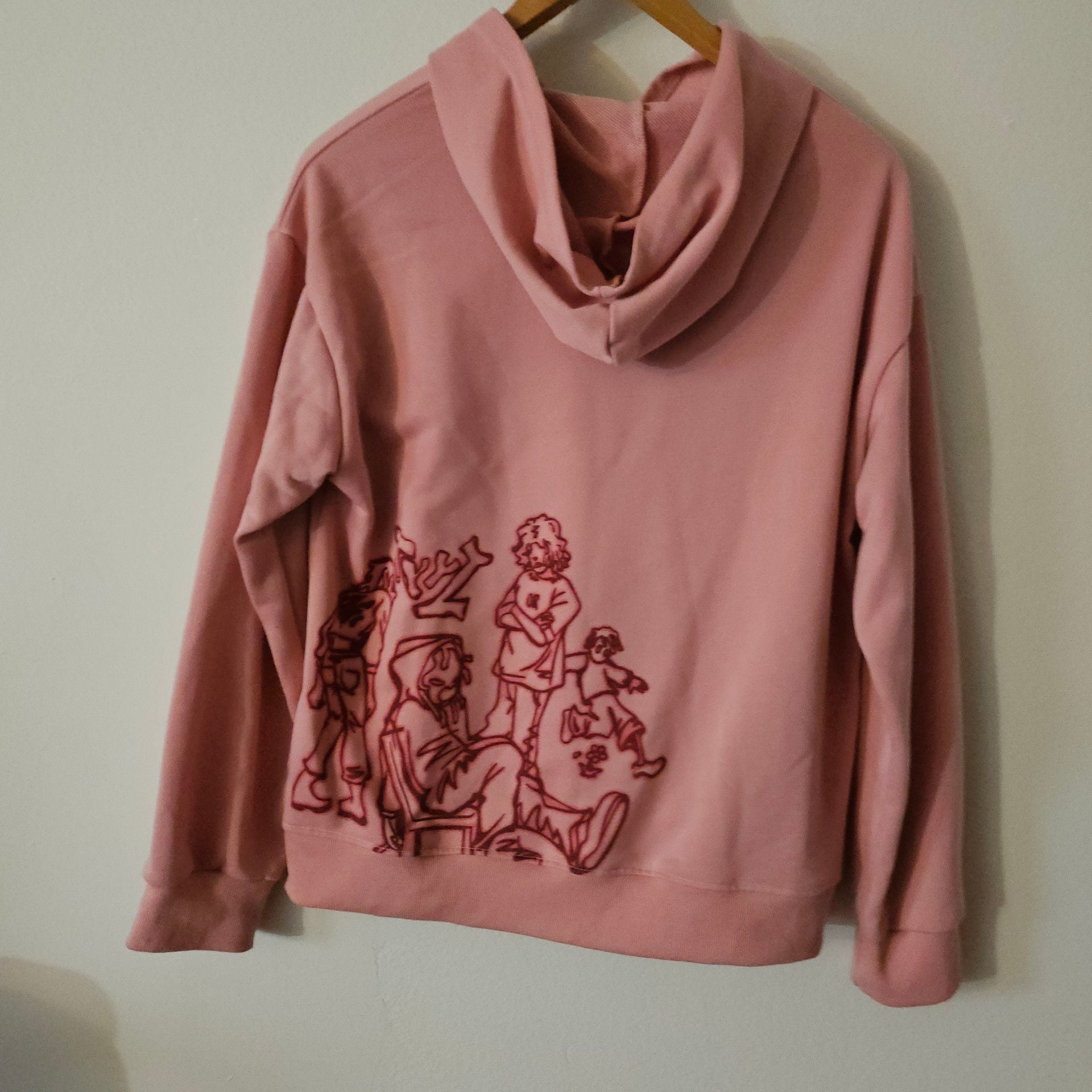 90s Aelfric Eden Pink Graphic Hoodie 268 7