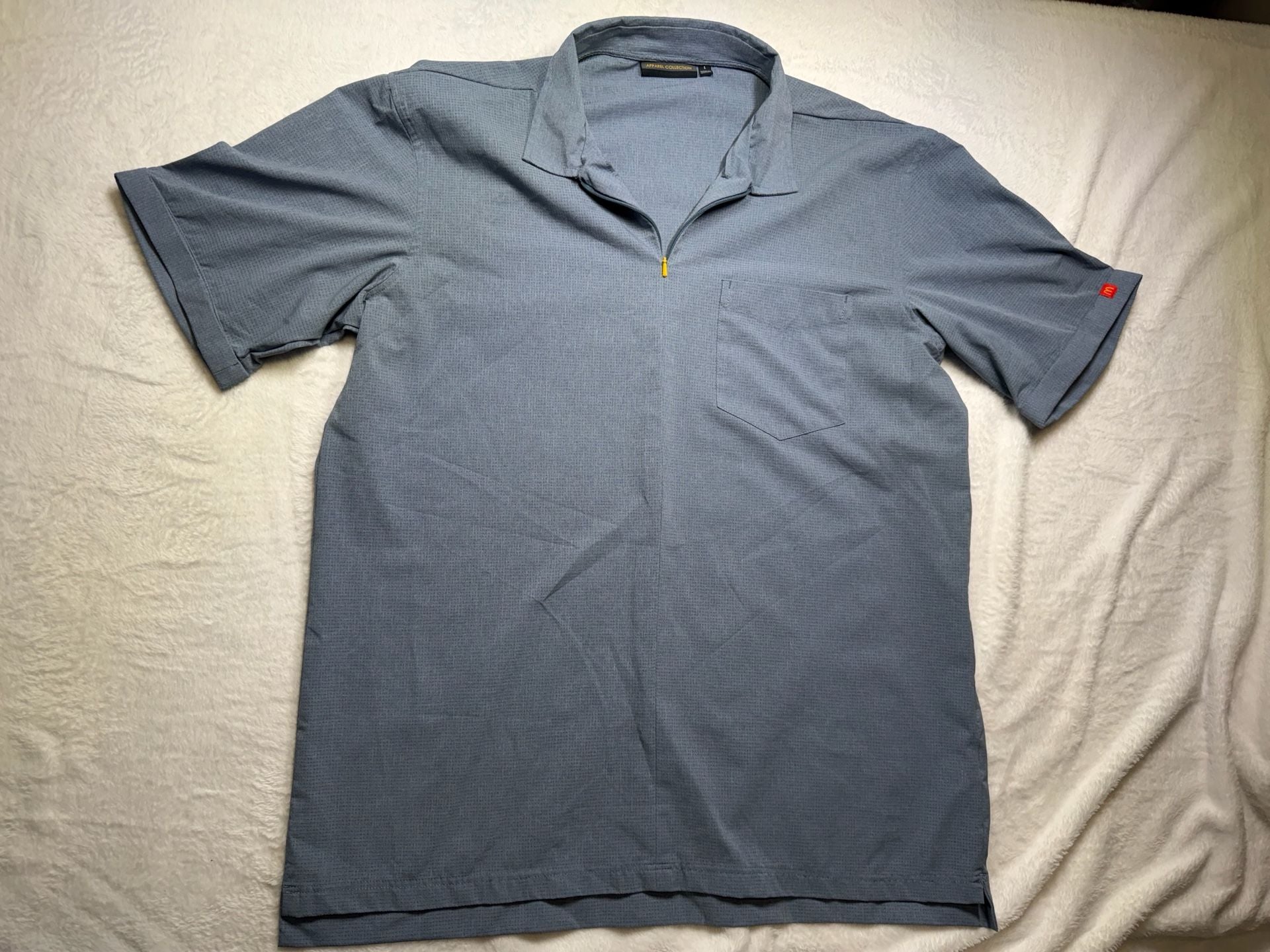 Apparel Collection McDonald's Employee Polo Size L Blue Uniform MC1320 2