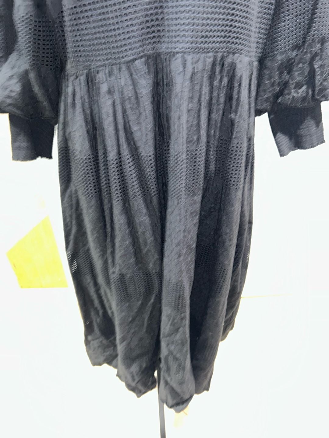 The Collective Dress Size XL Black Eyelet Lace Midi Long Sleeve 7