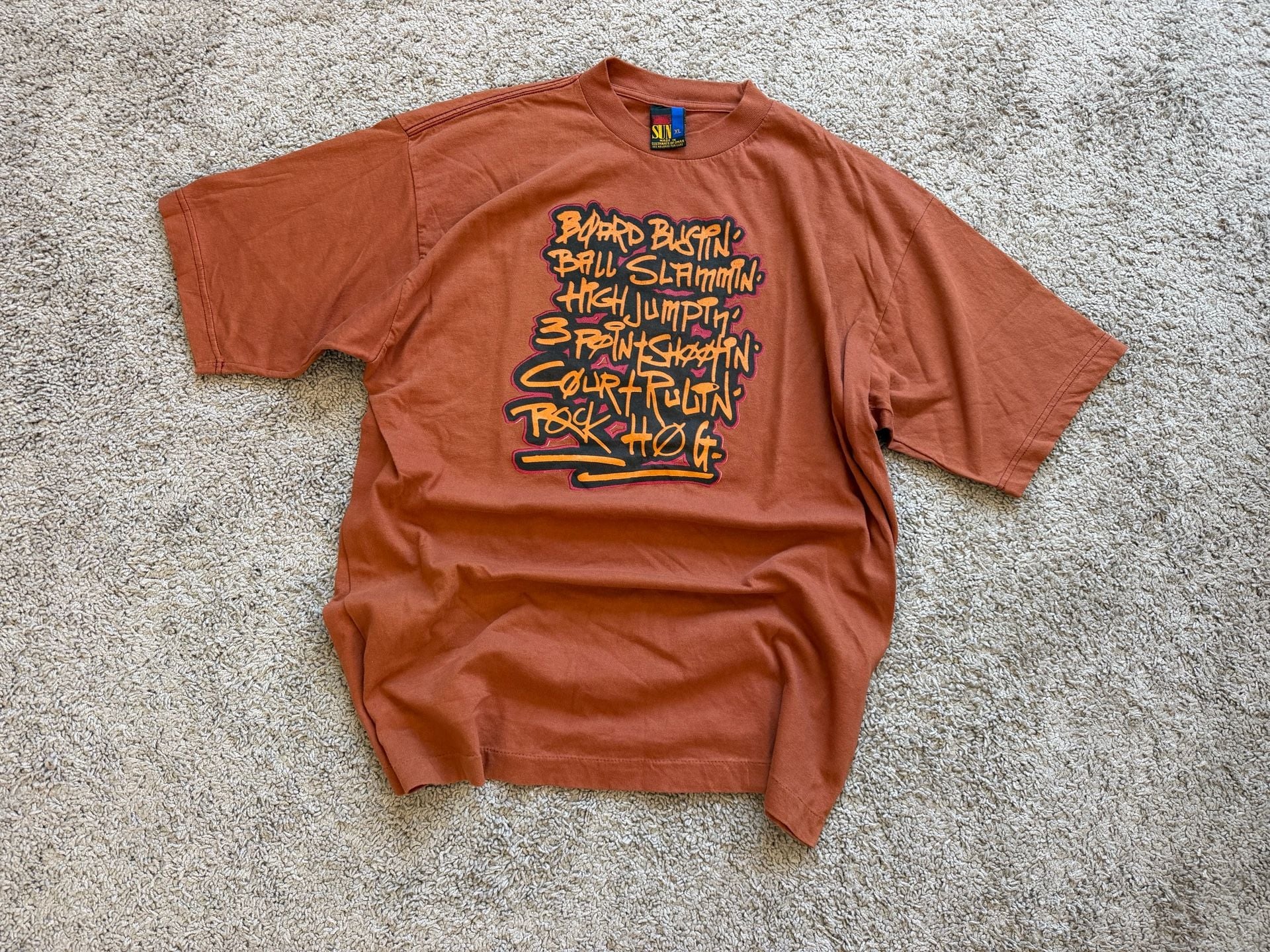 Rare Vintage Sun Sportswear Single Stitch Basketball Tee - “Ball Hog” 2