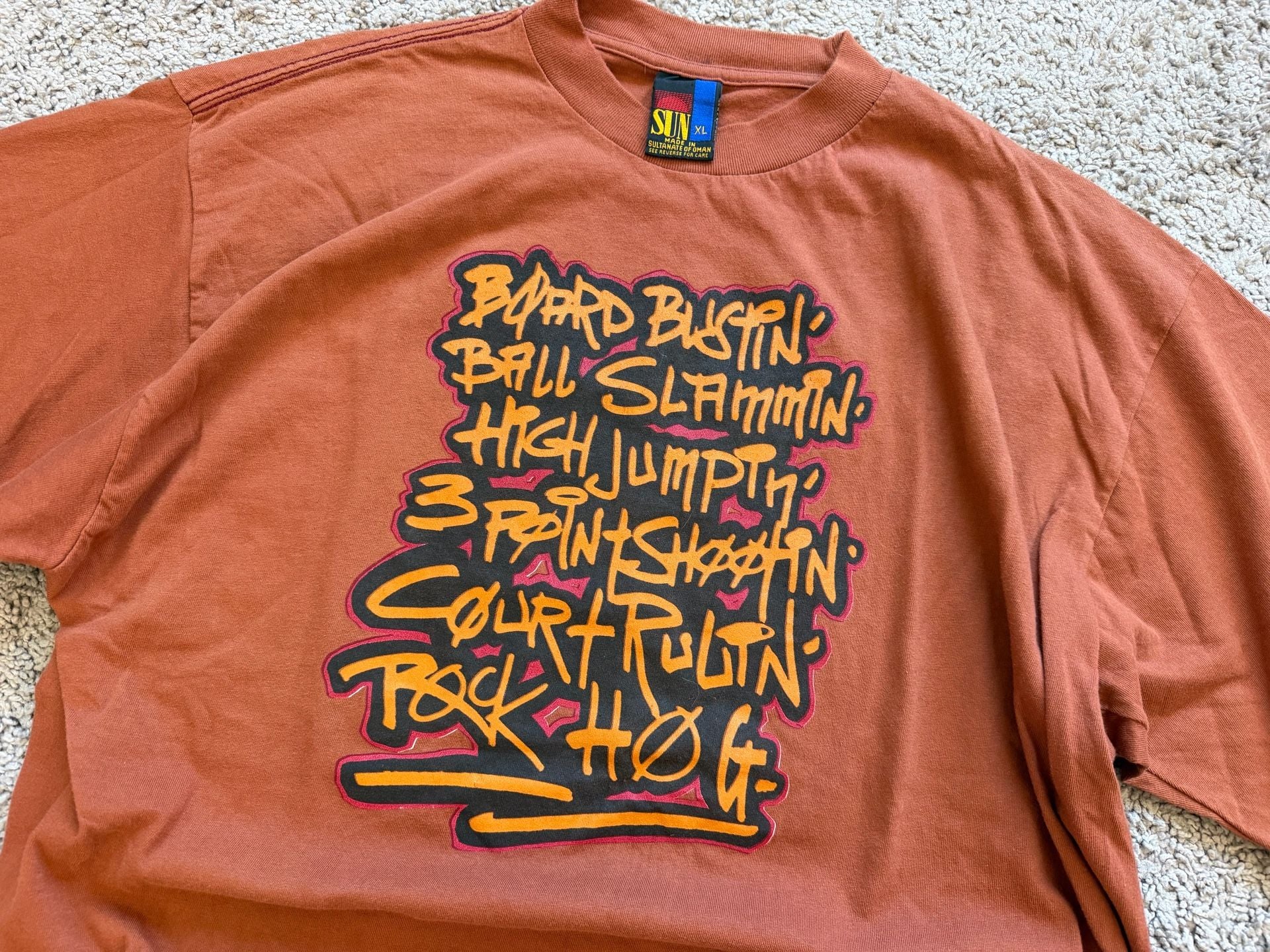 Rare Vintage Sun Sportswear Single Stitch Basketball Tee - “Ball Hog” 6