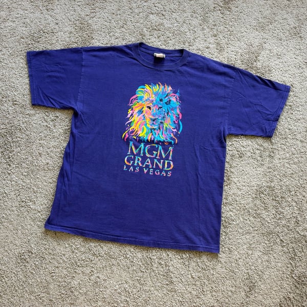 Vintage MGM Grand Las Vegas Lion Tee Sz XL 