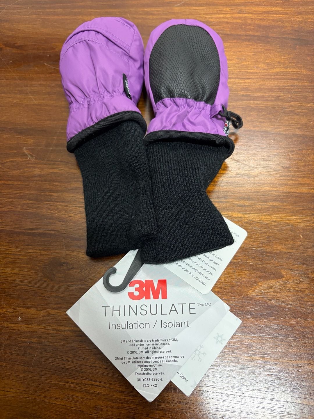 SnowStoppers Winter Mittens Size XS Purple 3M Thinsulate New 7