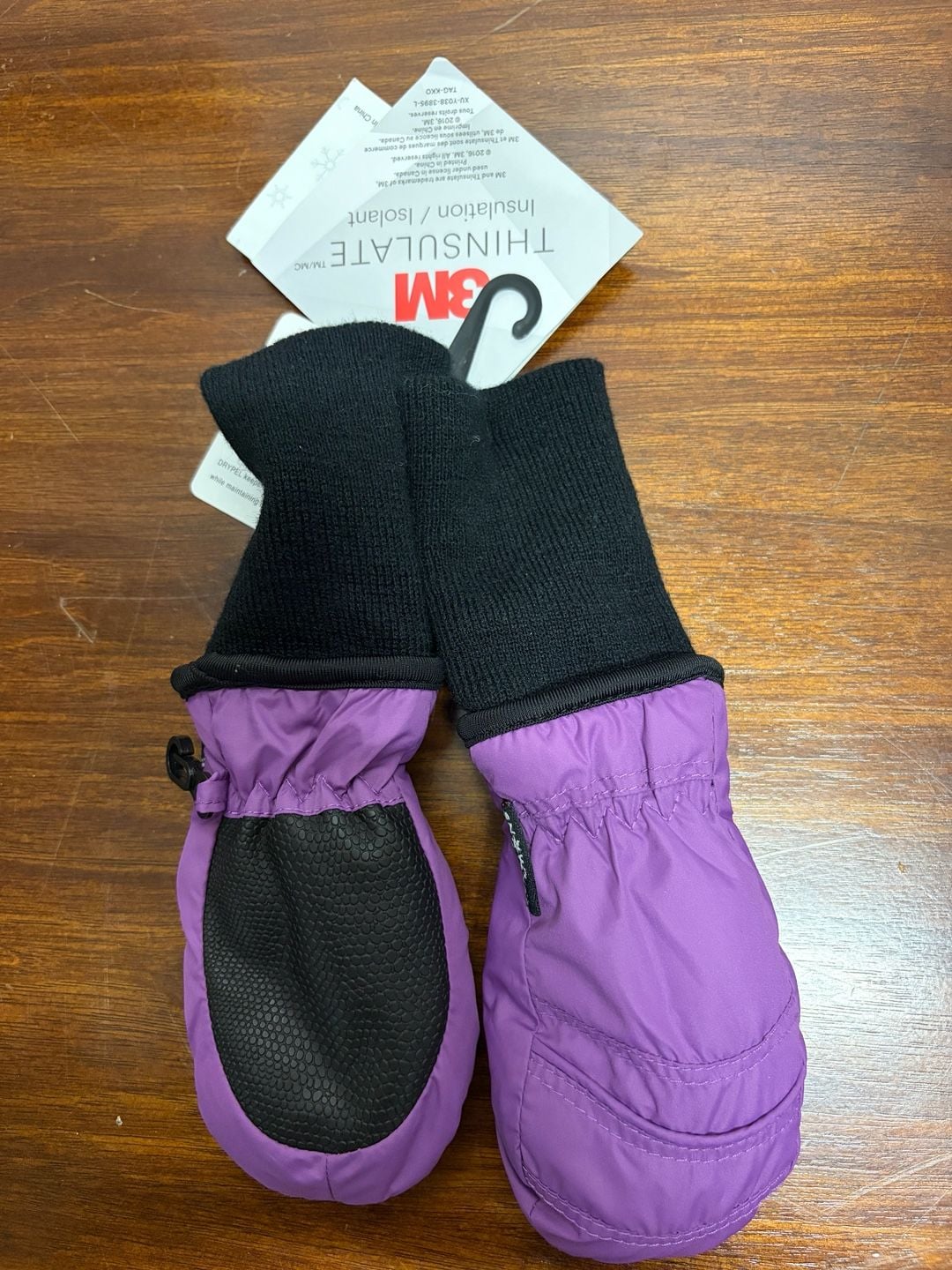 SnowStoppers Winter Mittens Size XS Purple 3M Thinsulate New 8