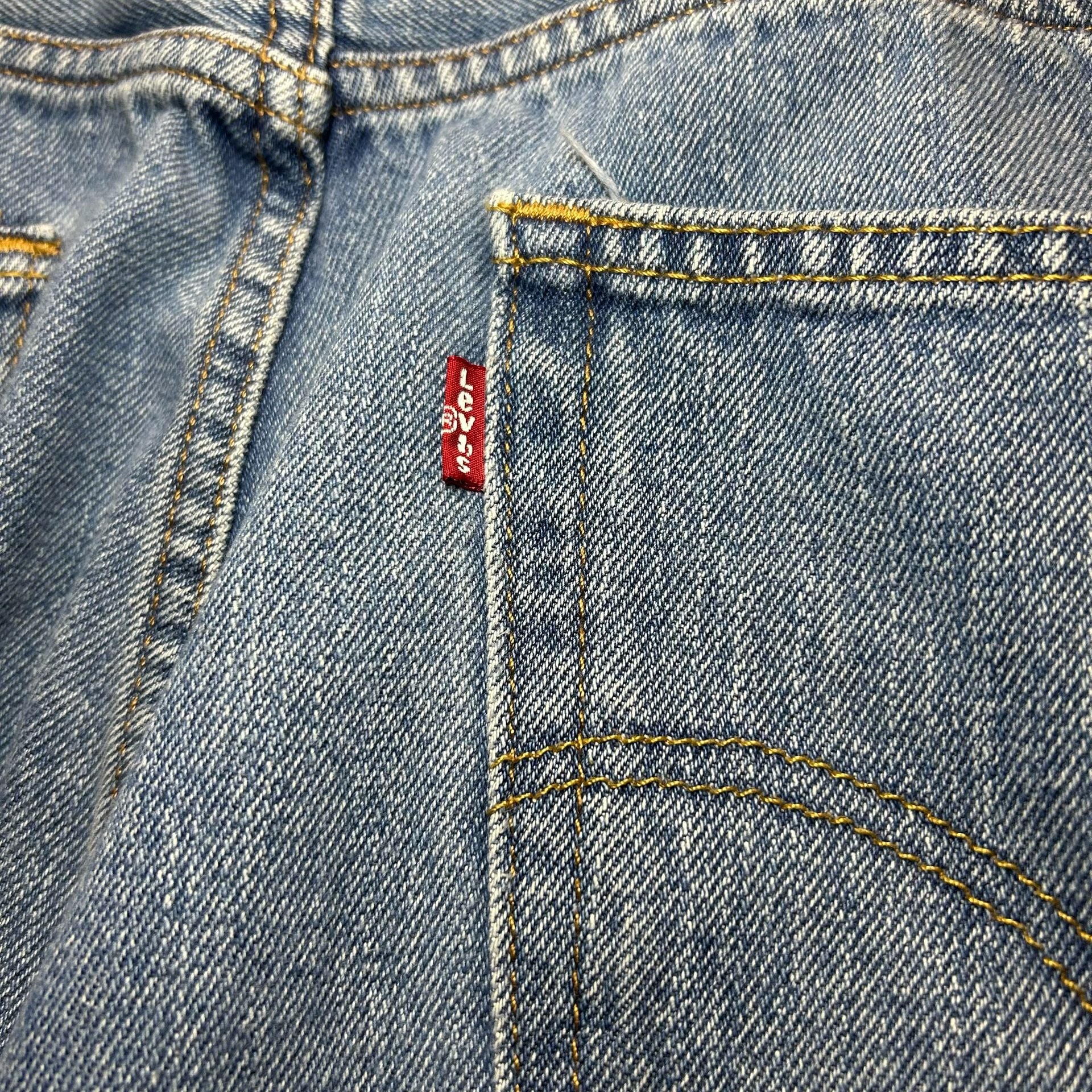 Levi's 505 Blue Denim Regular Fit Straight Leg Jeans Size 36x32 6