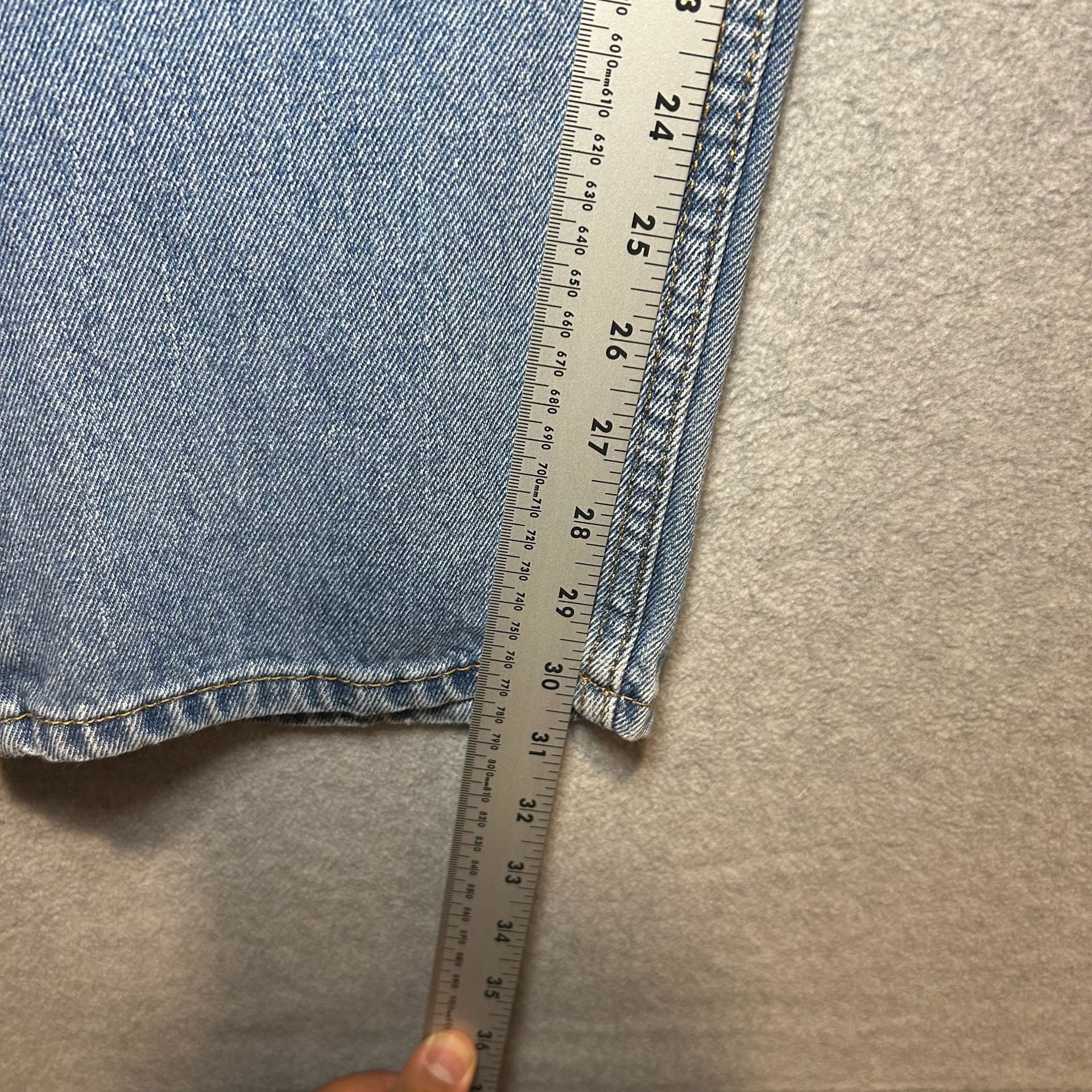 Levi's 505 Blue Denim Regular Fit Straight Leg Jeans Size 36x32 9