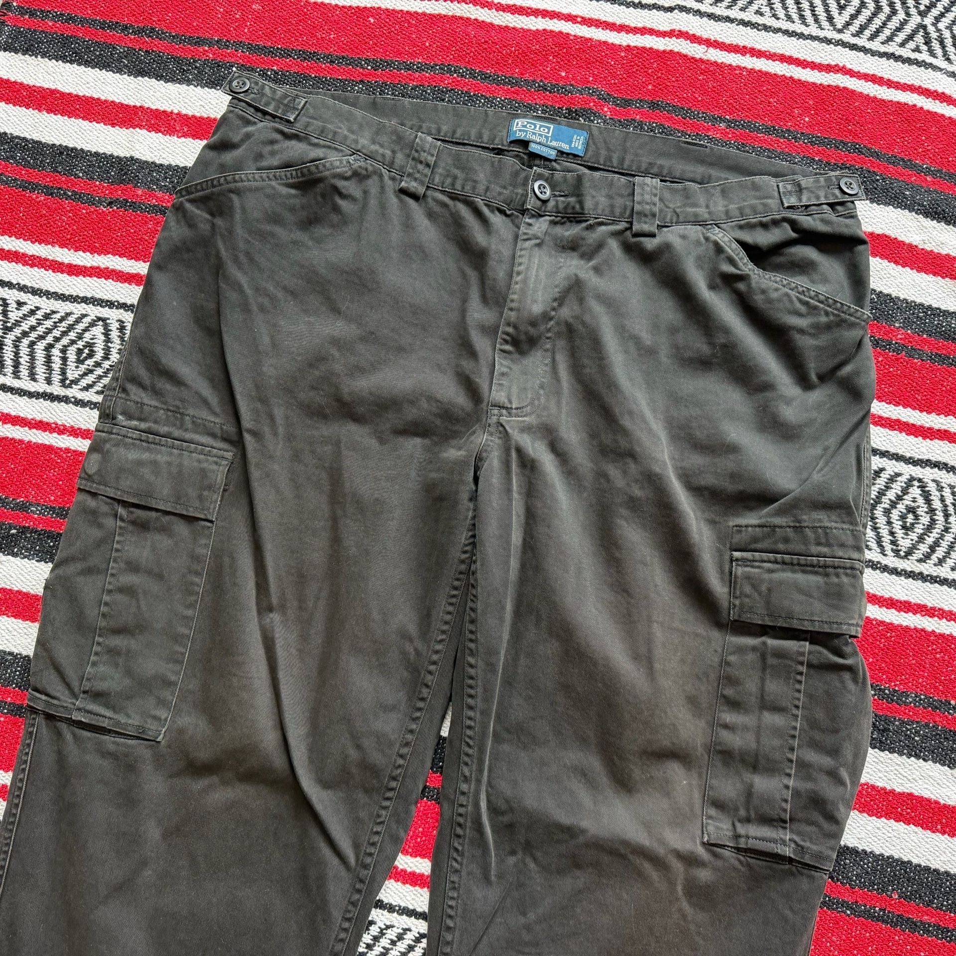 Rare Vintage Baggy Polo Ralph Lauren Cargo Chinos Sz 40/32 3