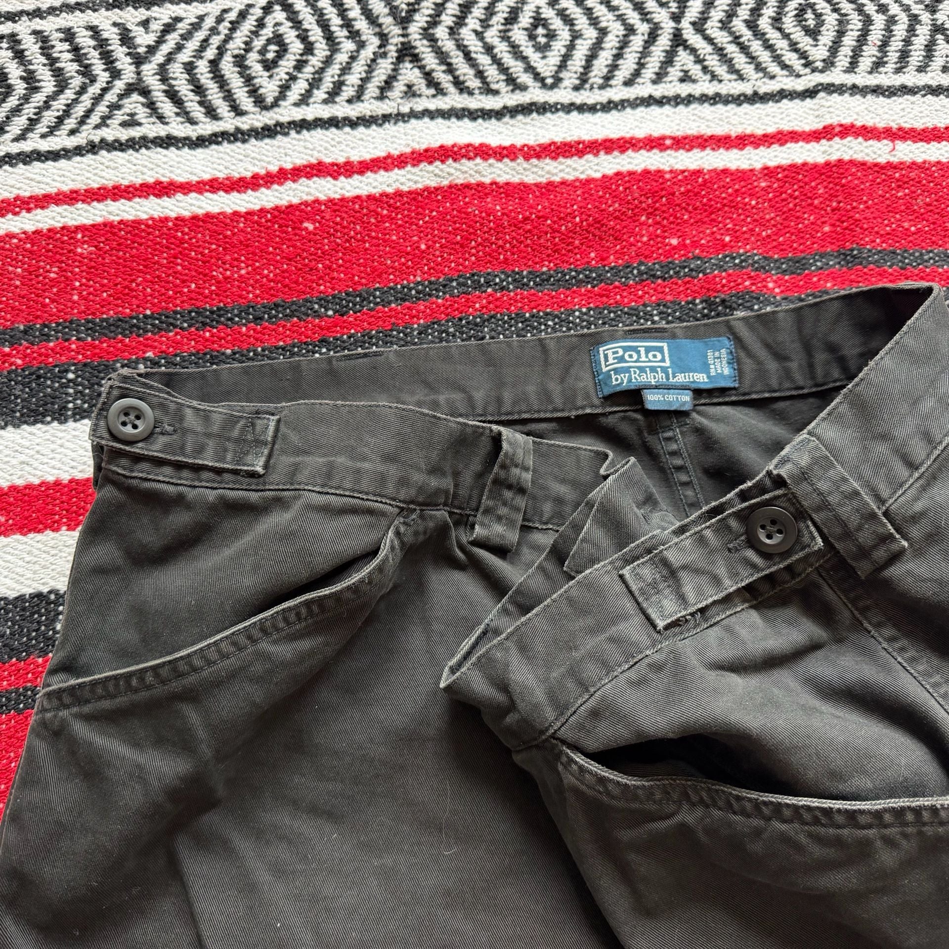 Rare Vintage Baggy Polo Ralph Lauren Cargo Chinos Sz 40/32 4