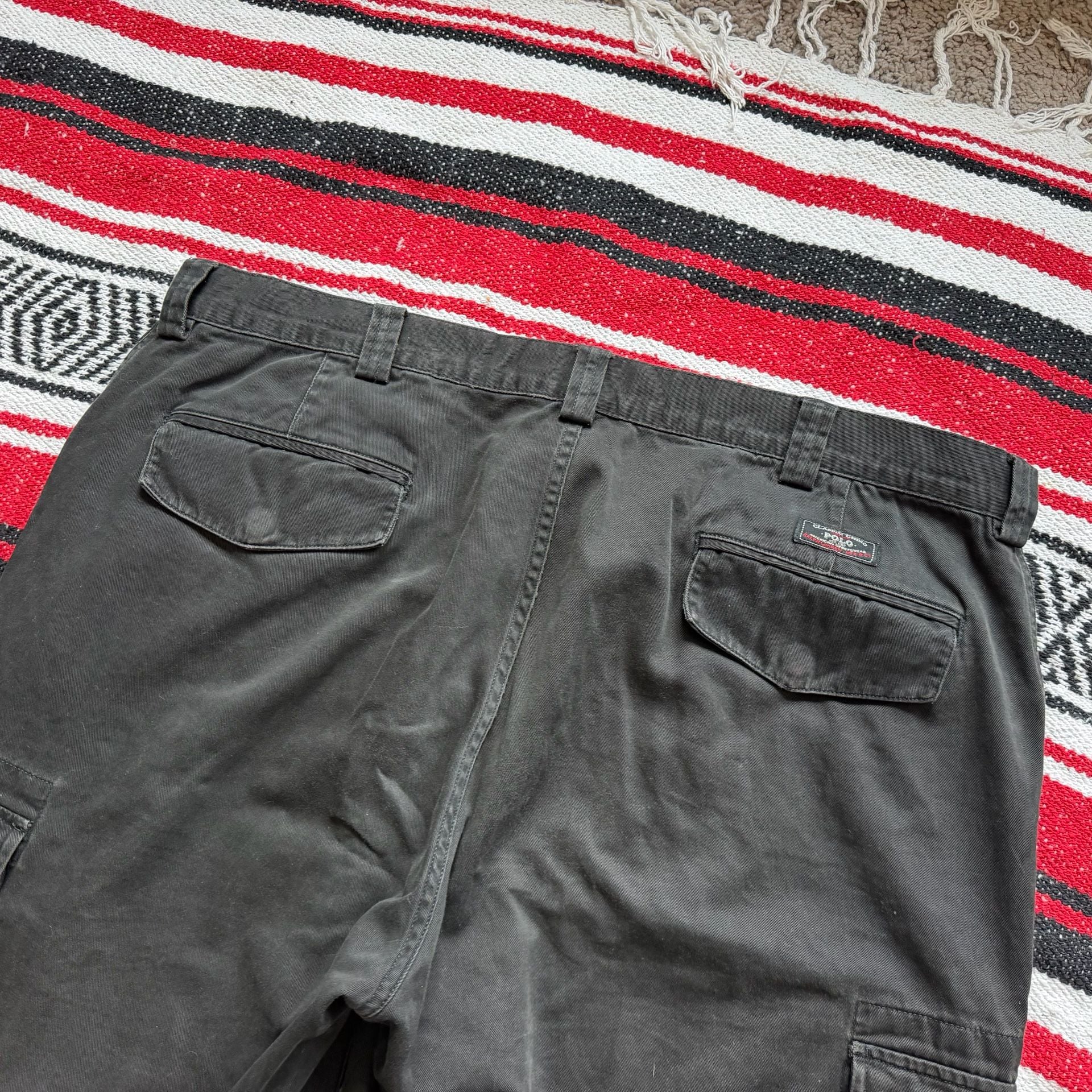 Rare Vintage Baggy Polo Ralph Lauren Cargo Chinos Sz 40/32 6