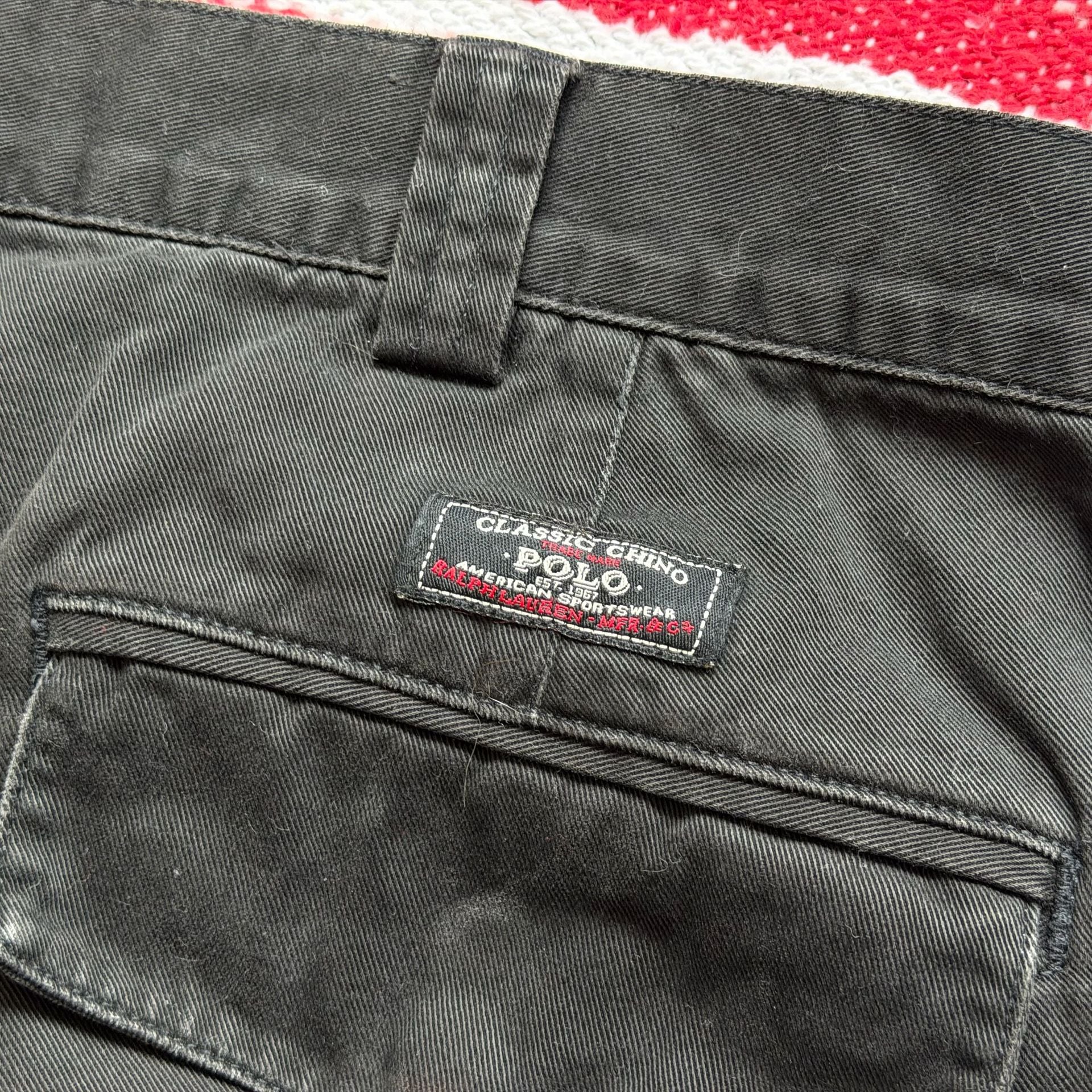 Rare Vintage Baggy Polo Ralph Lauren Cargo Chinos Sz 40/32 8