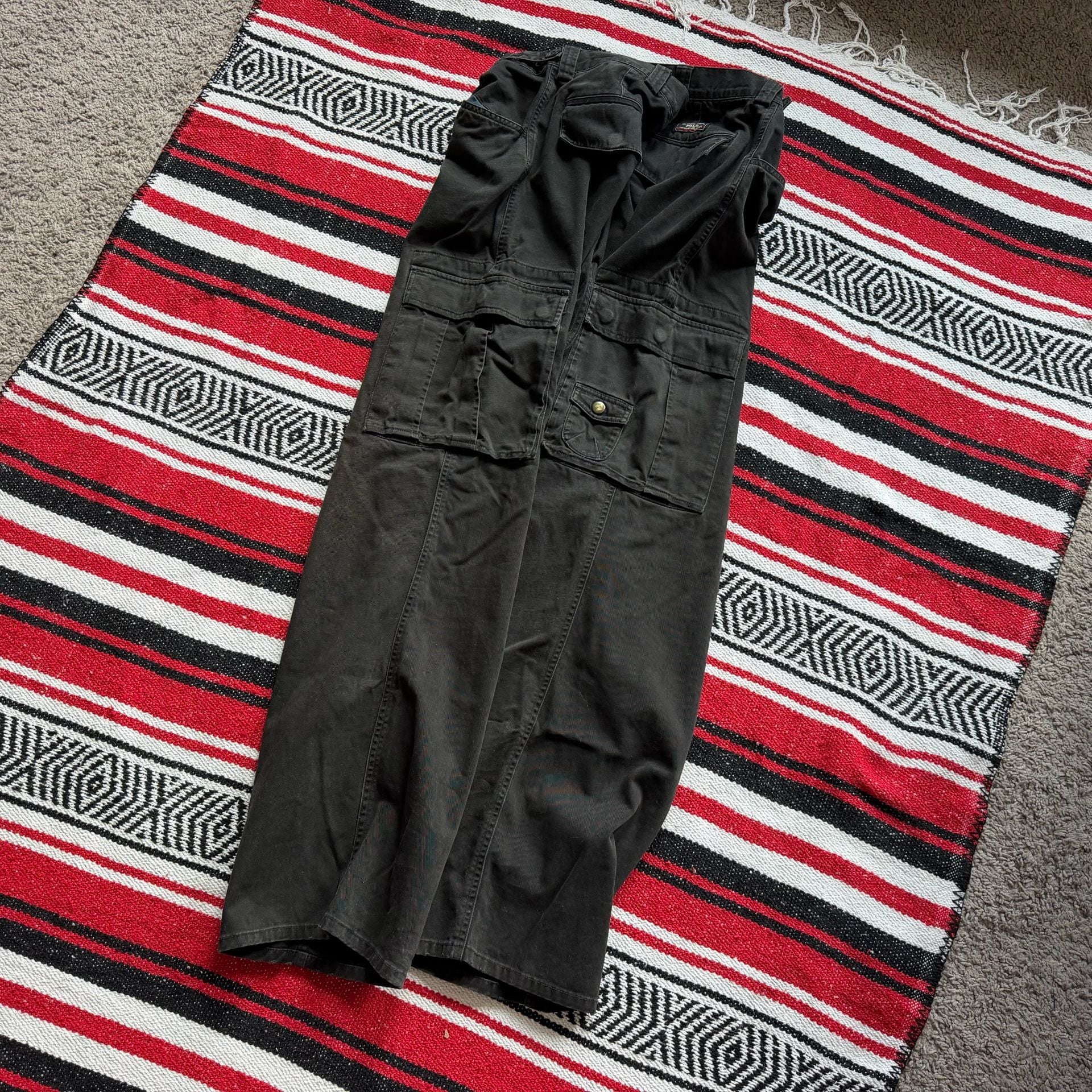 Rare Vintage Baggy Polo Ralph Lauren Cargo Chinos Sz 40/32 12