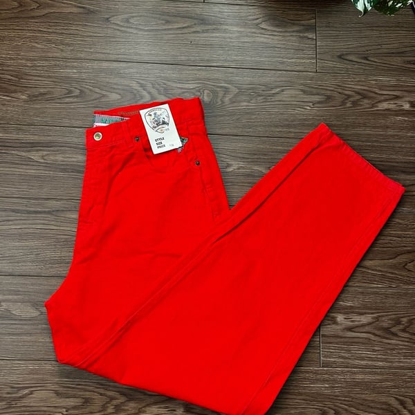 G. Venucci Jeans Size 36 Red Cotton Pants