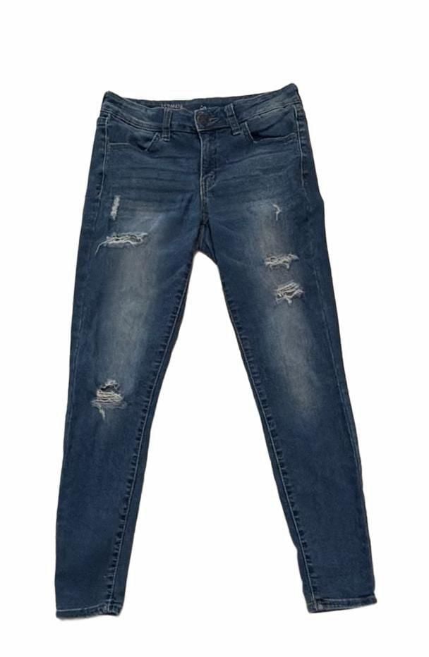 SoUltimate Low Rise Jegging Size 9 Blue Distressed 2