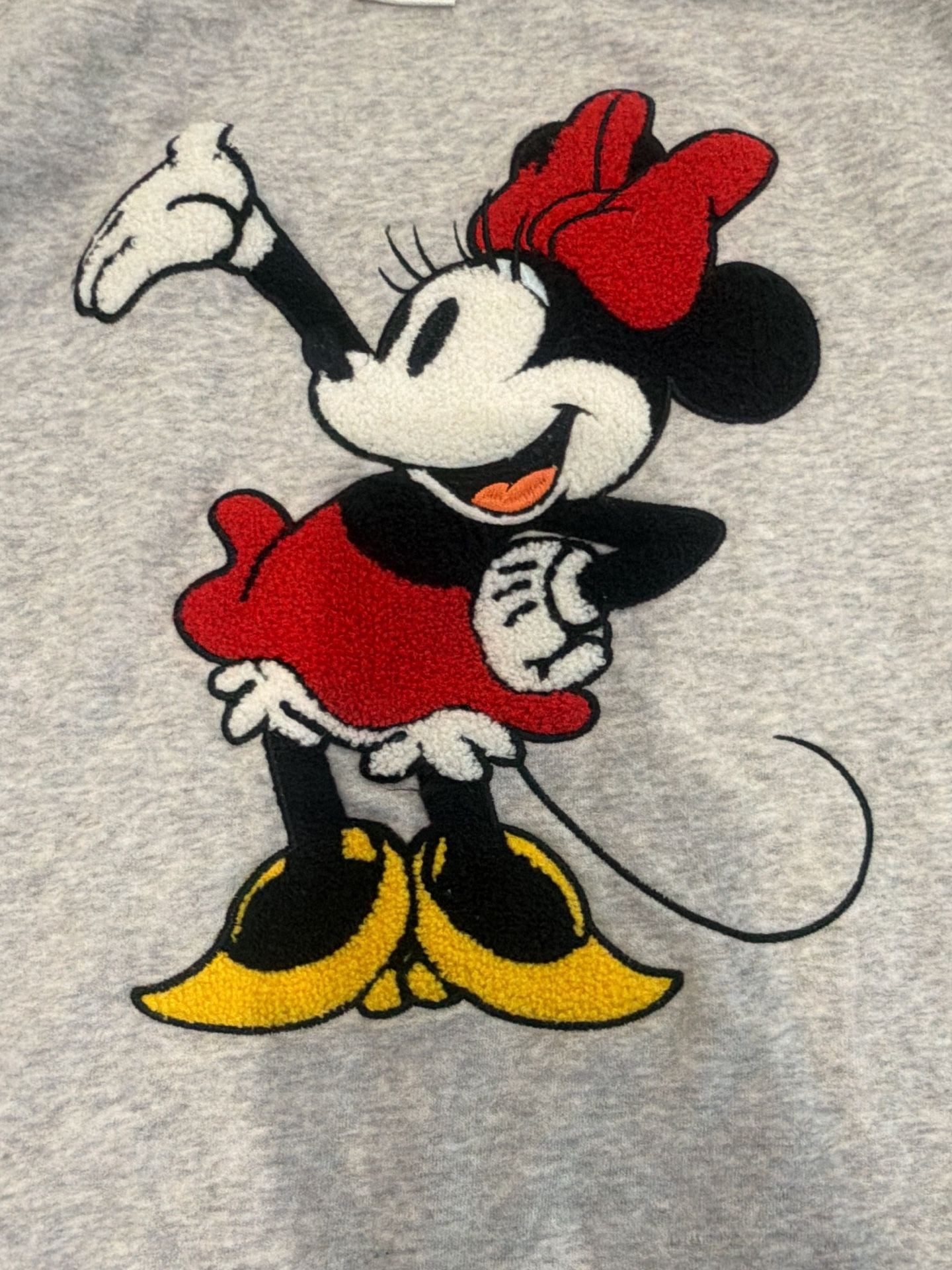 Disney Minnie Mouse Sweatshirt Size L Grey 2